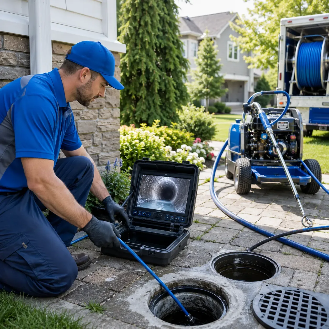 Outdoor drain cleaning professionals serving Harris, MN