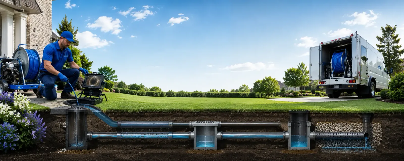 Outdoor drain cleaning information for Harris, MN